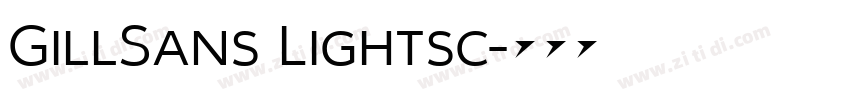 GillSans Lightsc字体转换